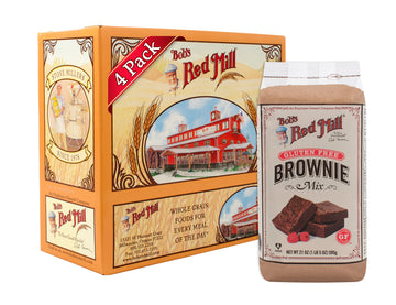 Bobs Red Mill Gluten Free Brownie Mix, 21 Oz, Pack of 4, No Artificial Ingredients
