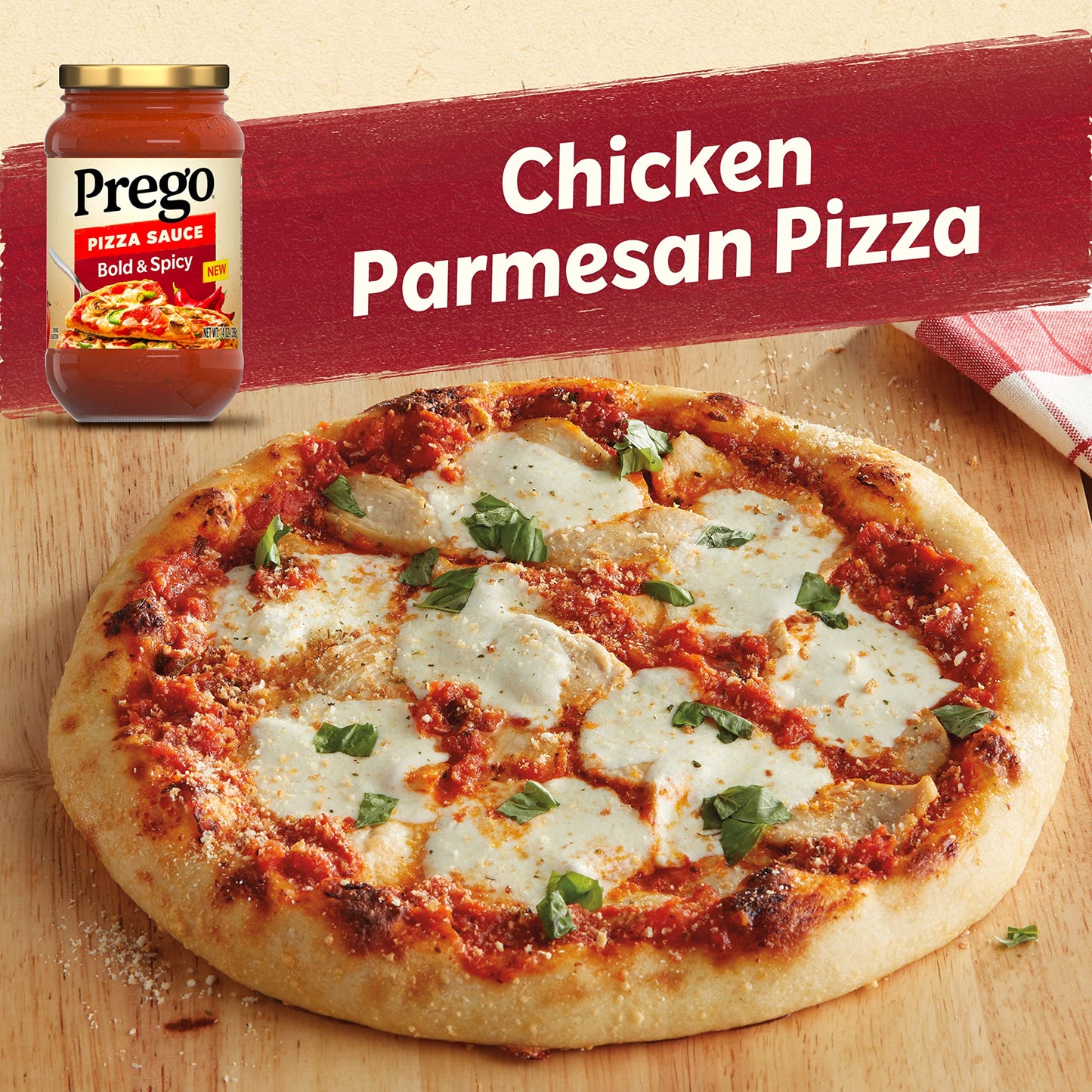Prego Bold And Spicy Pizza Sauce, 14 Oz Jar