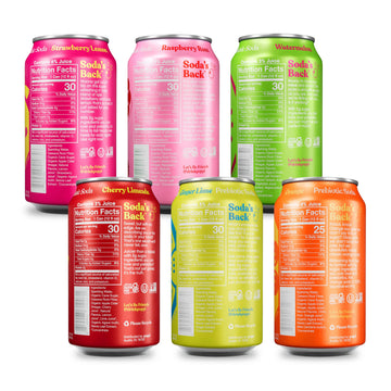 Poppi Sparkling Prebiotic Soda Variety Pack, 12 Fl Oz (Pack of 12), Fun Favorites, Model 1-254