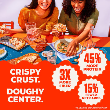 Banza Roasted Veggied Frozen Pizza from Chickpeas - High Protein, Gluten Free, 10.9oz