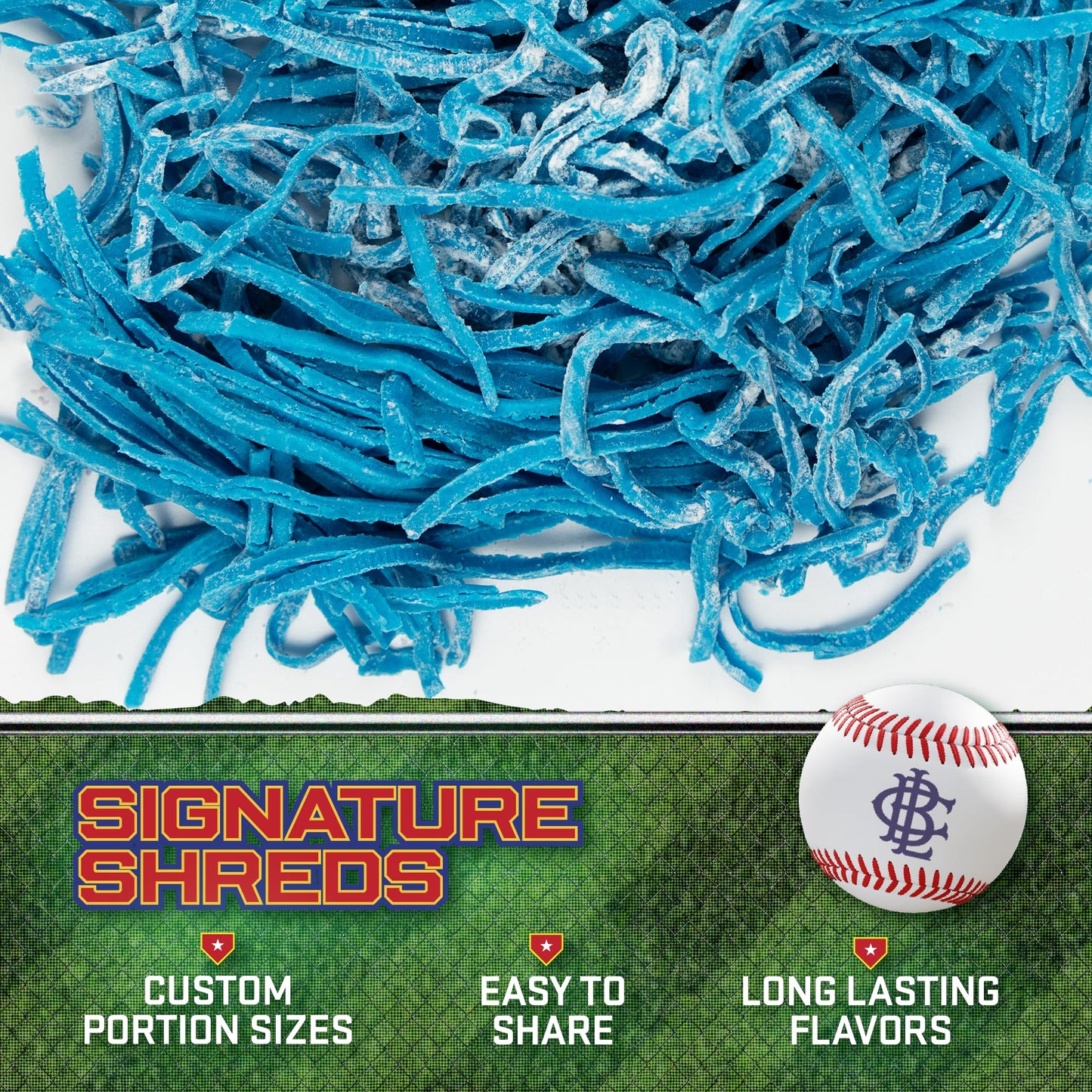 Big League Chew Blue Raspberry Bubble Gum 3-Pack - 2.12oz Packets - Baseball Candy for   & Party Favors