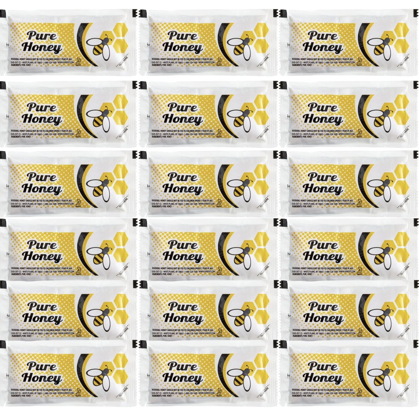 Honey Lover’S Gift Pack – 100 Individual Packets Of Pure Honey – Perfect For Tea, Coffee, Travel, And Snacking, Single Serve Packet
