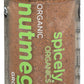 Spicely Organic Nutmeg Powder 1.90 Ounce Jar Certified Gluten Free