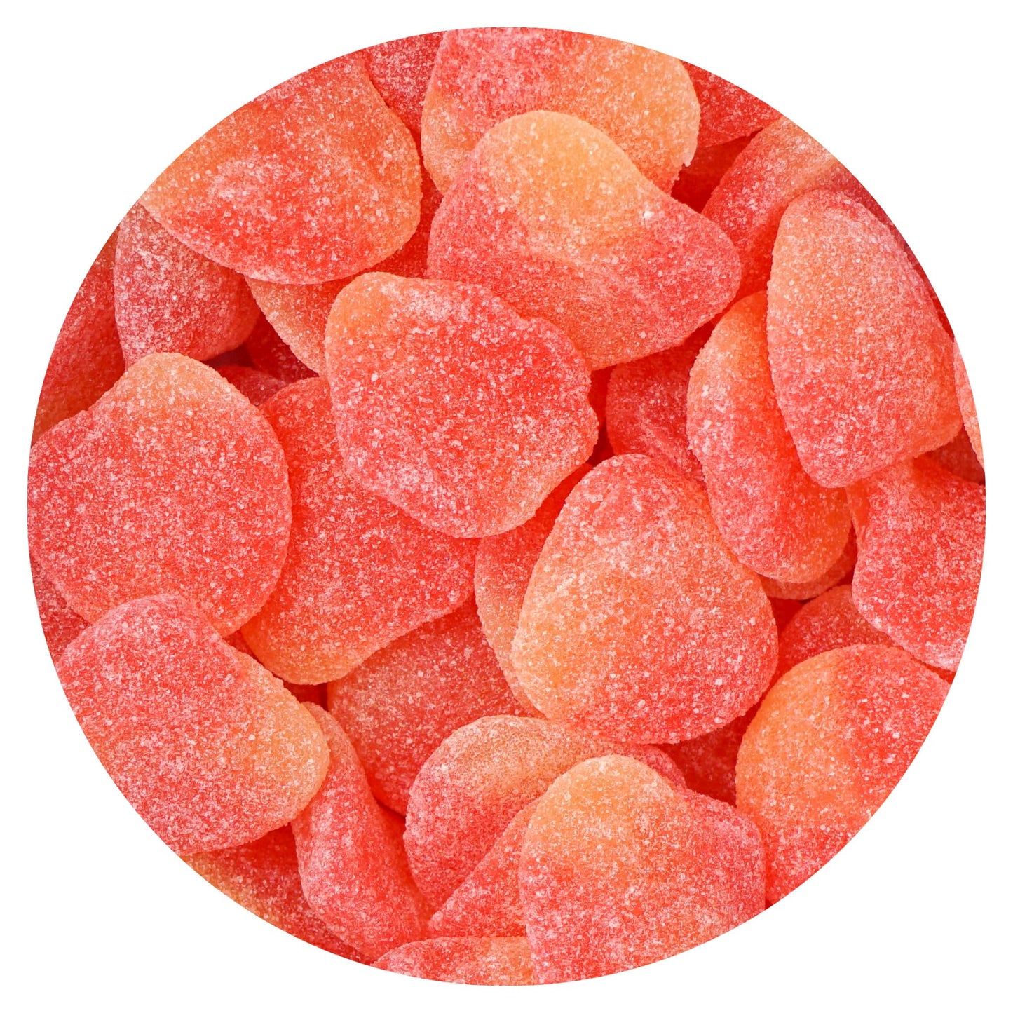 The Hampton Candy Company Haribo Peaches Gummy Candy, 1 Pound Bag, Peach Flavor