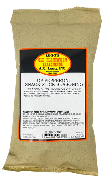 A.C. Legg - Pepperoni Snack Stick Seasoning, 16.75 Ounce - With Cure
