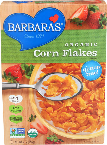 Barbara'S Bakery Organic Corn Flakes Cereal, 9 Oz