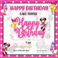 Seyal Minie Mouse Happy Birthday Cake Topper