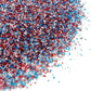 Se Si&Moos Red White And Blue Sanding Sugar Patriotic Sprinkles Fourth Of July Sprinkles Mixed Sugar Rimmer For Cocktails, Edibl