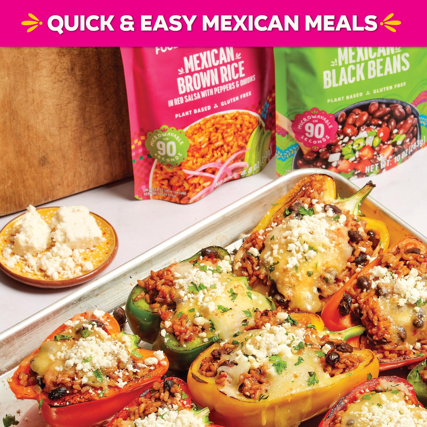 Somos Mexican Brown Rice - Gluten Free, Non-Gmo, Vegan & Microwavable Meals Ready To Eat - Delicious, Healthy & Convenient - Per