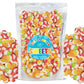 Freeze Dried Candy Gourmet Crunch Candies 24oz Bag Pouch Assorted Cherry Strawberry Lemon Lime Orange Original Rainbow Fruity Fl