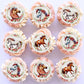 40 Pcs Horse Cupcake Toppers Wafer Paper Flower Horse Cupcake Picks Drink Topper Horse Racing Party Baby Shower Wedding Girls Bi
