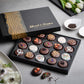 Hazel & Creme Chocolate Cookie Gift Box - 20 Count Chocolate Covered Cookies - Gourmet Food Gift for Him or Her