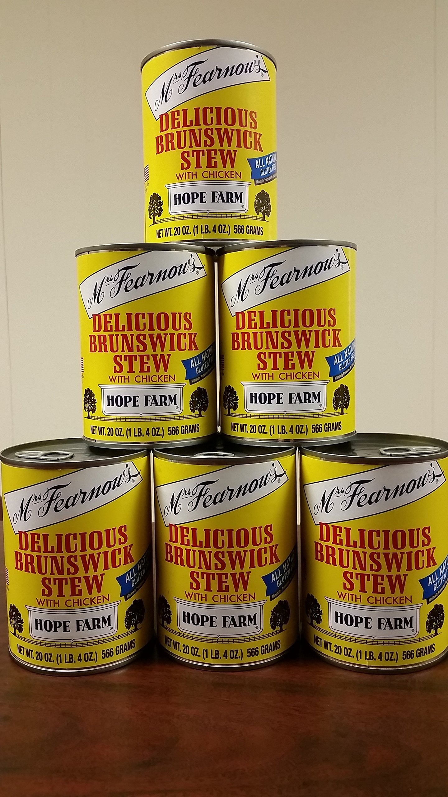 Mrs. Fearnows Delicious Brunswick Stew with chicken - 6  20 oz cans