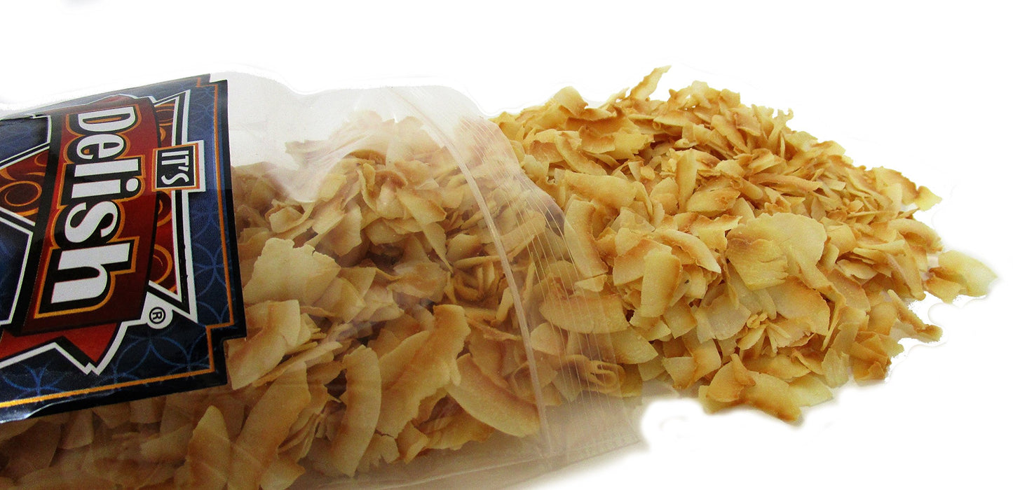 Its Delish Gourmet Toasted Sweetened Coconut Chips - 10 LBS Bulk Bag - Healthy Snack for Baking and Decorating