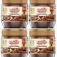 Nutio Milk Chocolate Hazelnut Spread, More Hazelnut, Less Added Sugar, Palm Oil and Gluten Free, Non GMO, Peanut Free, 56oz (4 P