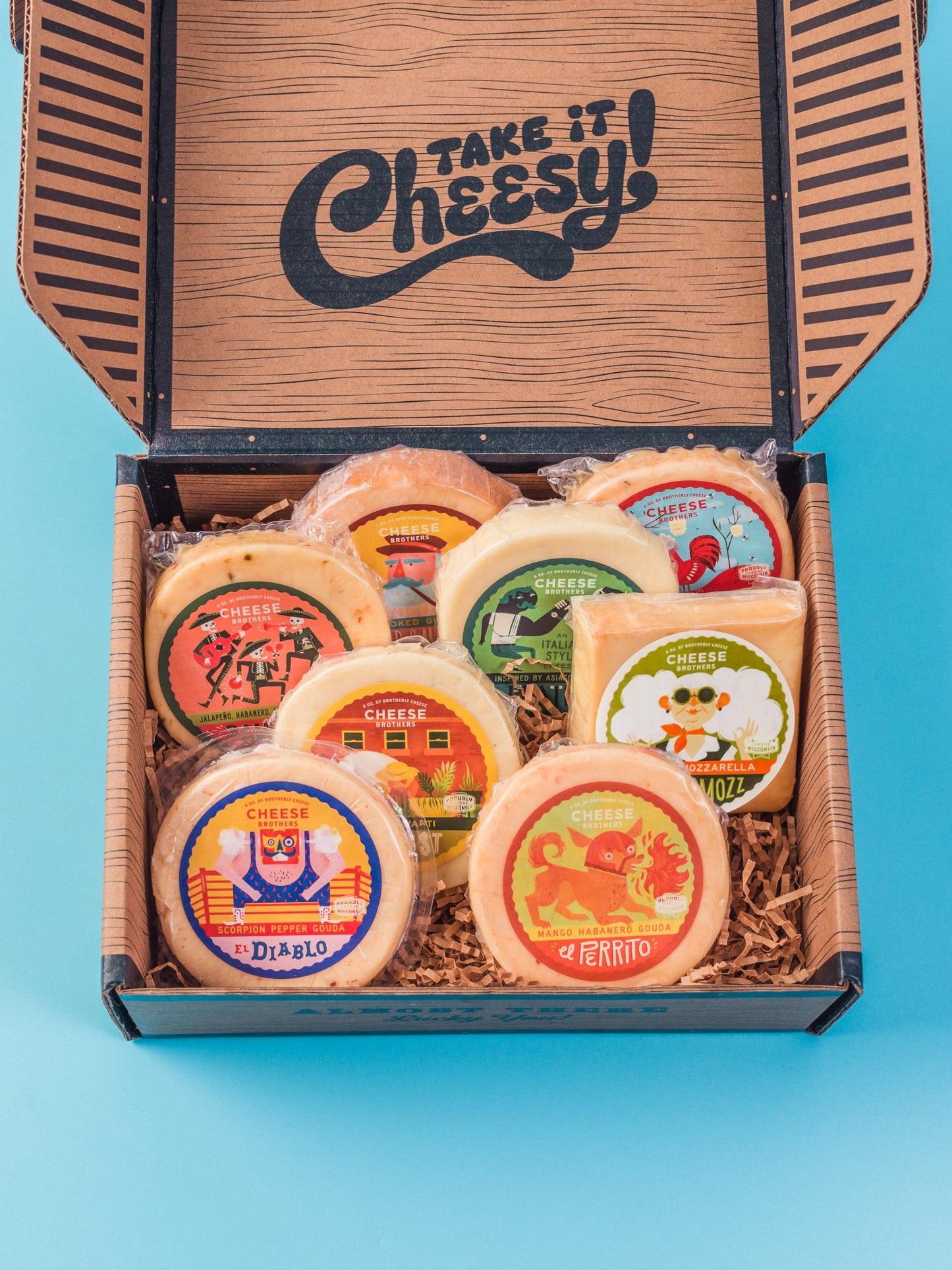 CHEESE BROTHERS INC Gift Box - Assorted Gouda, Havarti, Mozzarella - 48 oz - Fresh from Wisconsin