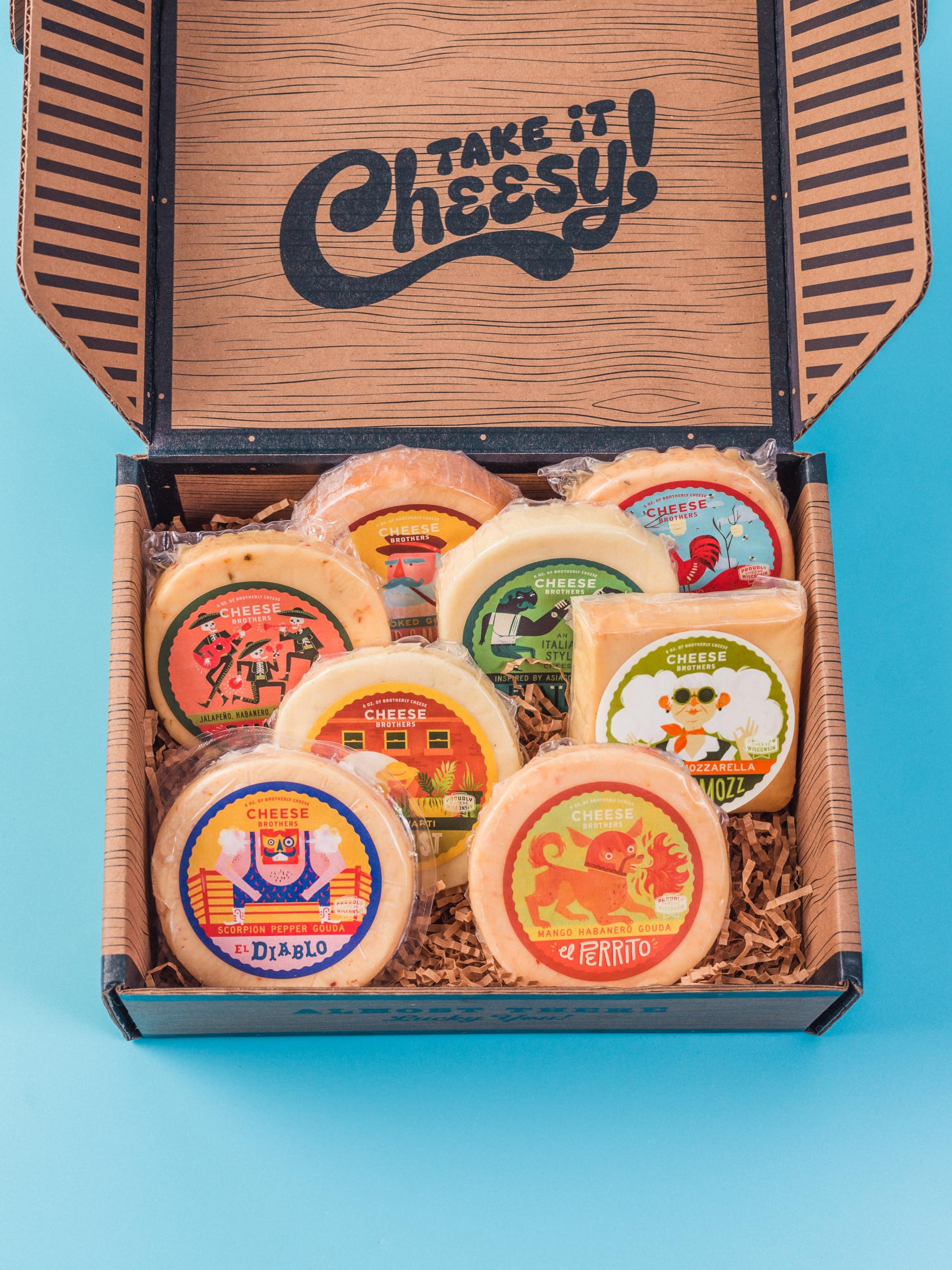 CHEESE BROTHERS INC Gift Box - Assorted Gouda, Havarti, Mozzarella - 48 oz - Fresh from Wisconsin