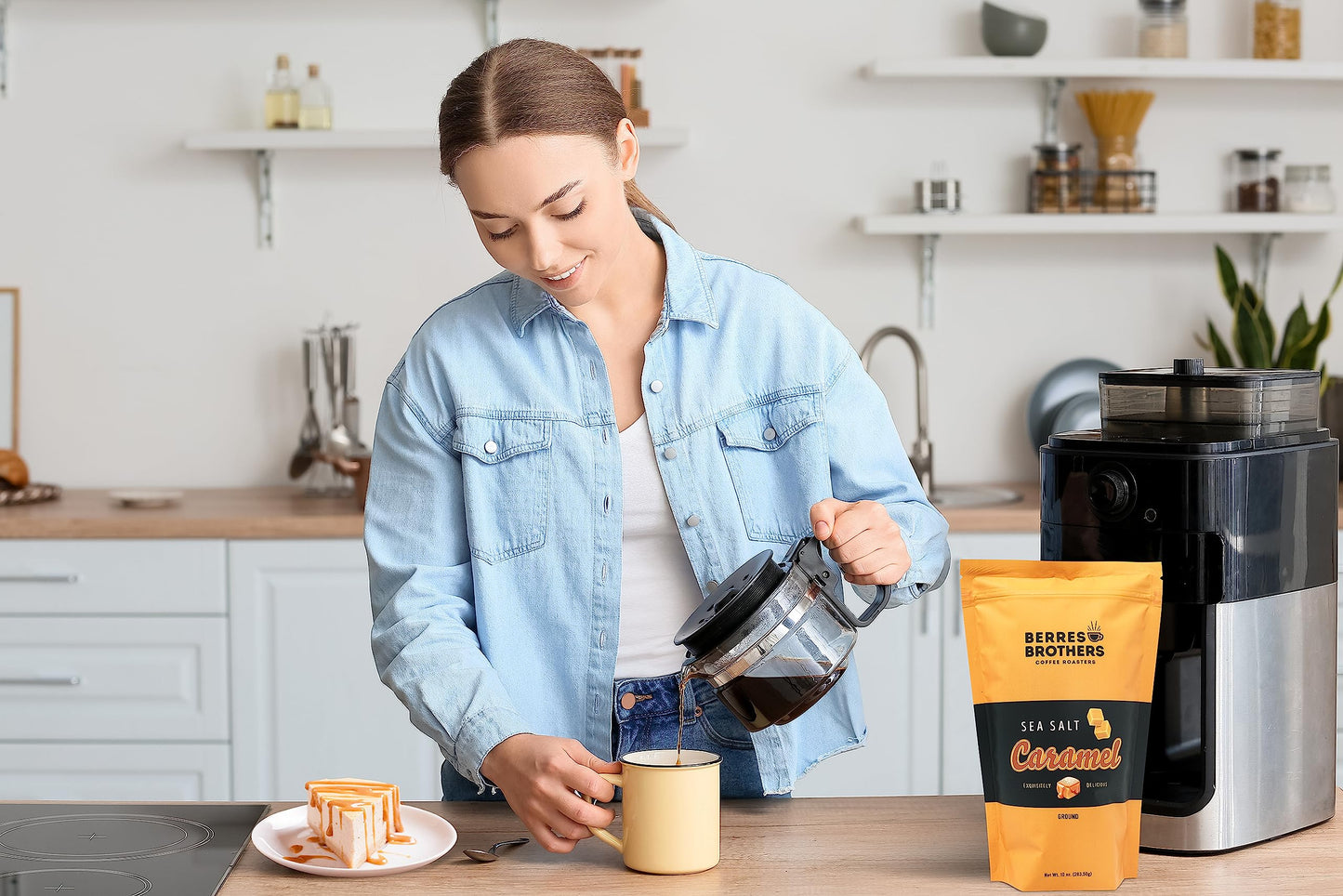 Berres Brothers Sea Salt Caramel Coffee, 12 Count Single Serve Pods Compatible With Keurig K Cups K Pods Coffee Makers, Medium Roast