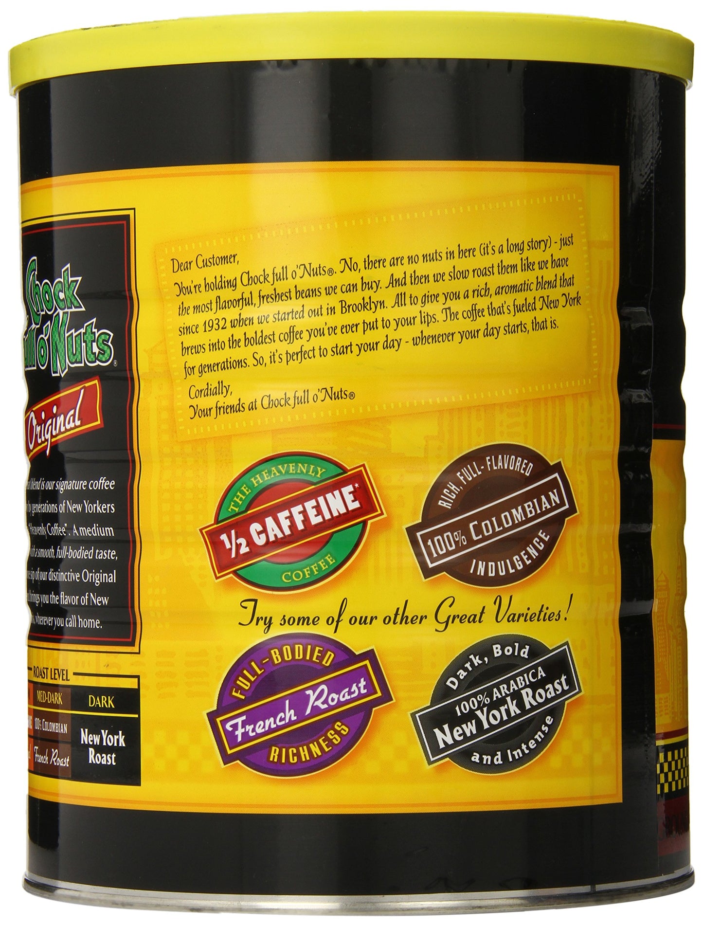 Chock Full O' Nuts Heavenly Original - 48 Oz. Pack Of 3