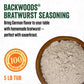 LEM Backwoods Bratwurst Sausage Seasoning, 90 Oz, Ideal for Wild Game & Domestic Meat, Model 9995
