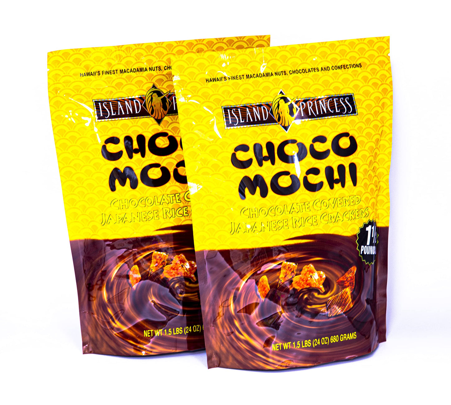 Island Princess Choco Mochi Chocolate Covered Japanese Rice  Ers 2/1.5 Lb Each