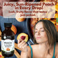 Natural Peach Extract - 2 Oz - Water-Soluble - By Harvest Moon Delights - Peach Extract For Baking, Ice Cream, Drinks, And Candy