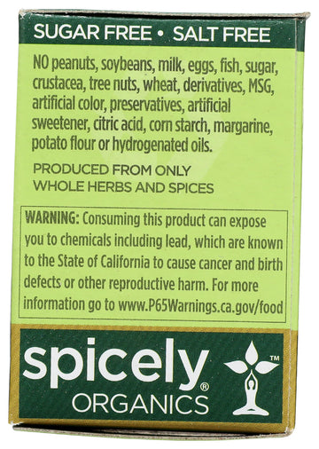 Spicely Organic Seasoning Pumpkin Pie Spice (0.35 Oz Ecobox)