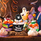 164Pcs Halloween Cupcake Toppers Wrappers - Spider Web Pumpkin Zombie Hand Cake Party Decorations Supplies