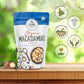 Island Harvest Organic Macadamia Nuts with Sea Salt - 100% Hawaiian Keto Friendly Nuts  All-Natural Non-GMO Macadamia Nuts Salted  Gluten-Free Dry Roasted Whole and Half Nuts; 20 Ounce (Pack of 1)
