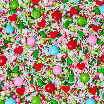 Fancy Sprinkles Cindy Lou, Who Sprinkles, Crunchy Jimmies, Chocolate Gems And Confetti Hearts (0.5C)