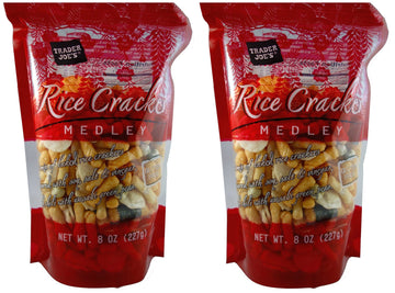 Trader Joe'S Gluten Free Rice Cracker Snack Mix Medley, 8 Oz Bag (Pack Of 2)