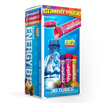 Zipfizz Healthy Energy Drink Mix, Hydration with B12 and Multi Vitamins, Variety Pack, 30 count