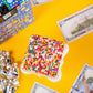 Birthday Billionaire Box By Send A Cake – Ready-To-Gift Music Box With Sweet Caramels & 3 Happy Birthday Crispy Cake – No Assembly, Unique Birthday Gift For Women, Men & Kids
