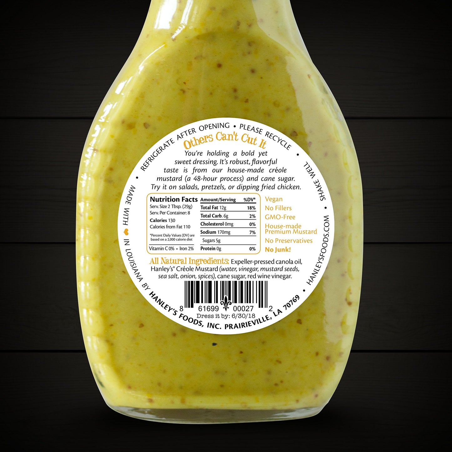 Sweet Cr  Ole Mustard Dressing/Sauce