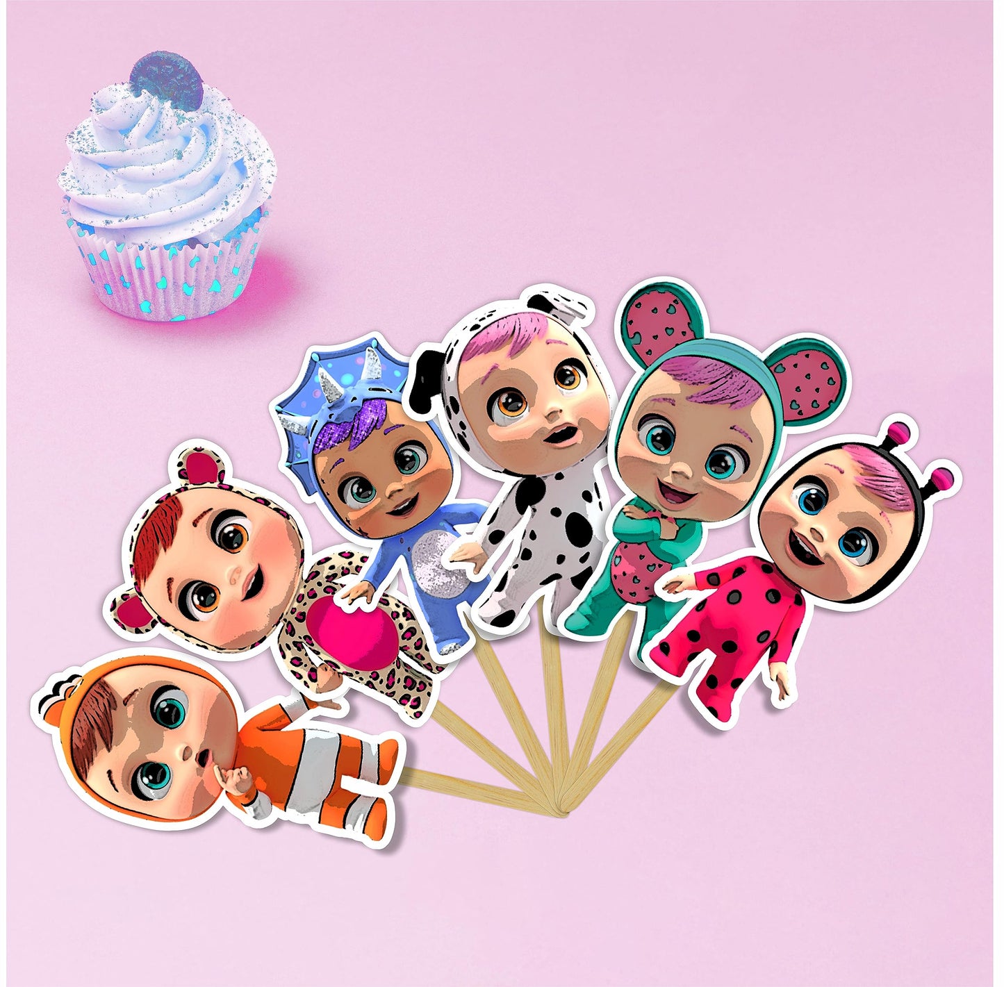 Seyal Cri Babes Cupcake Topper