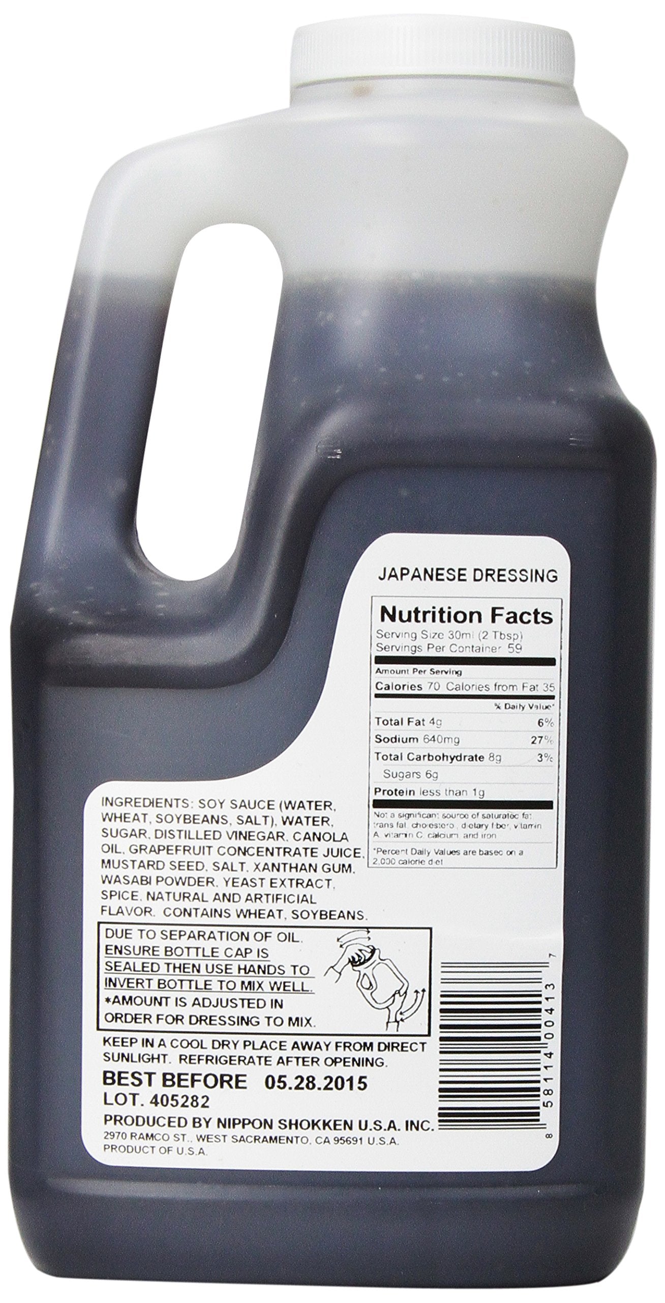 Nippon Shokken Japanese Wasabi Dressing, 60 Oz