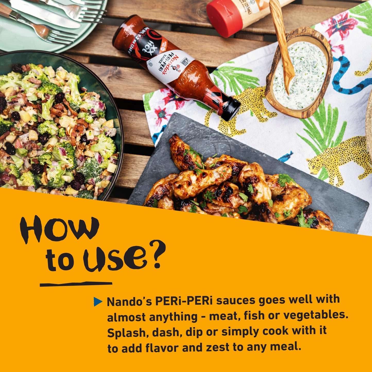 Nandos PERi-PERi Signature Hot Sauce Pack - Our Flavorful Medium Sauce and Hot Sauce Bundle - Piri Piri Sauce Set - 9.1oz Bottl