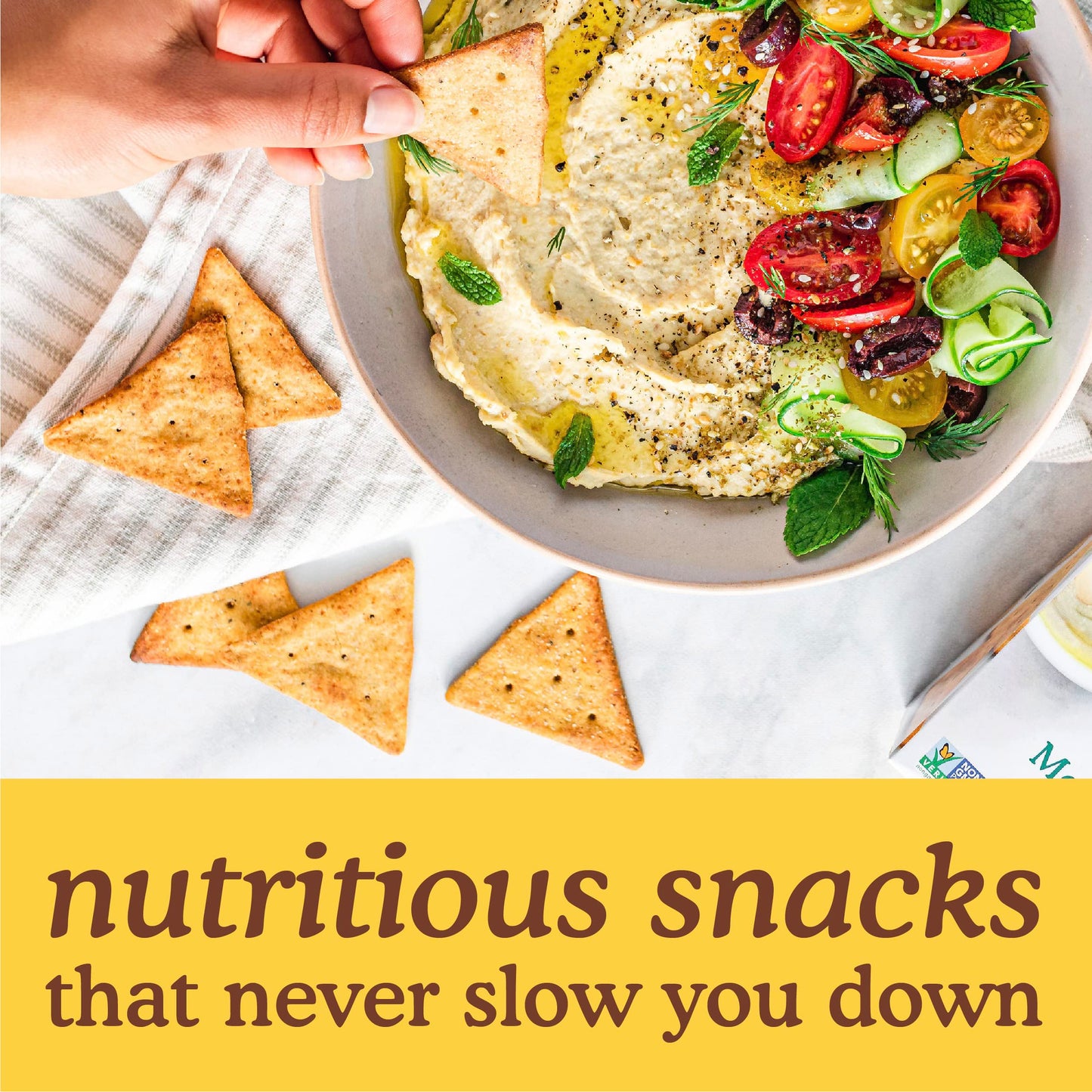 Simple Mills Vegetarian Flour Pita Cookies, Mediterranean Herbs, Gluten Free, Vegan, Healthy Snacks, Paleo, 4.25 oz Pack of 6