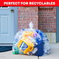 Veska 95 Gallon Clear Trash Bags - Extra Large Garbage Bags with Ties, 25 Count, Ideal for Recycling and Heavy-Duty Use