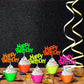 40 Pcs Glow In The Dark Neon Cupcake Toppers Glow Party Supplies Neon Glow Cupcake Wrappers For Glow Neon Birthday Party Wedding