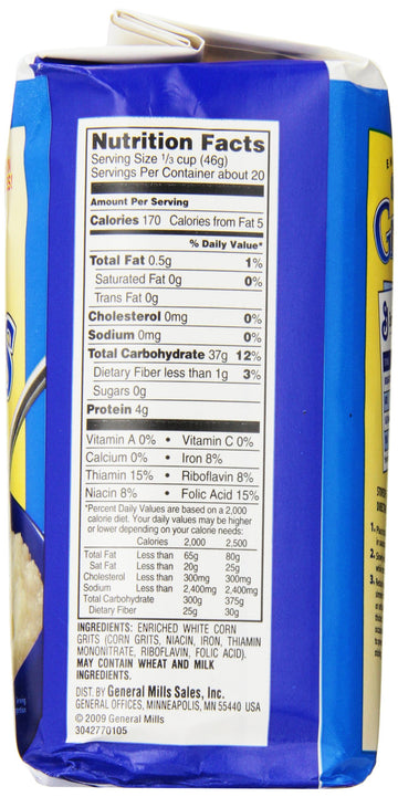 Pillsbury Quick White Corn Grits, 32 Ounce (Pack Of 12)