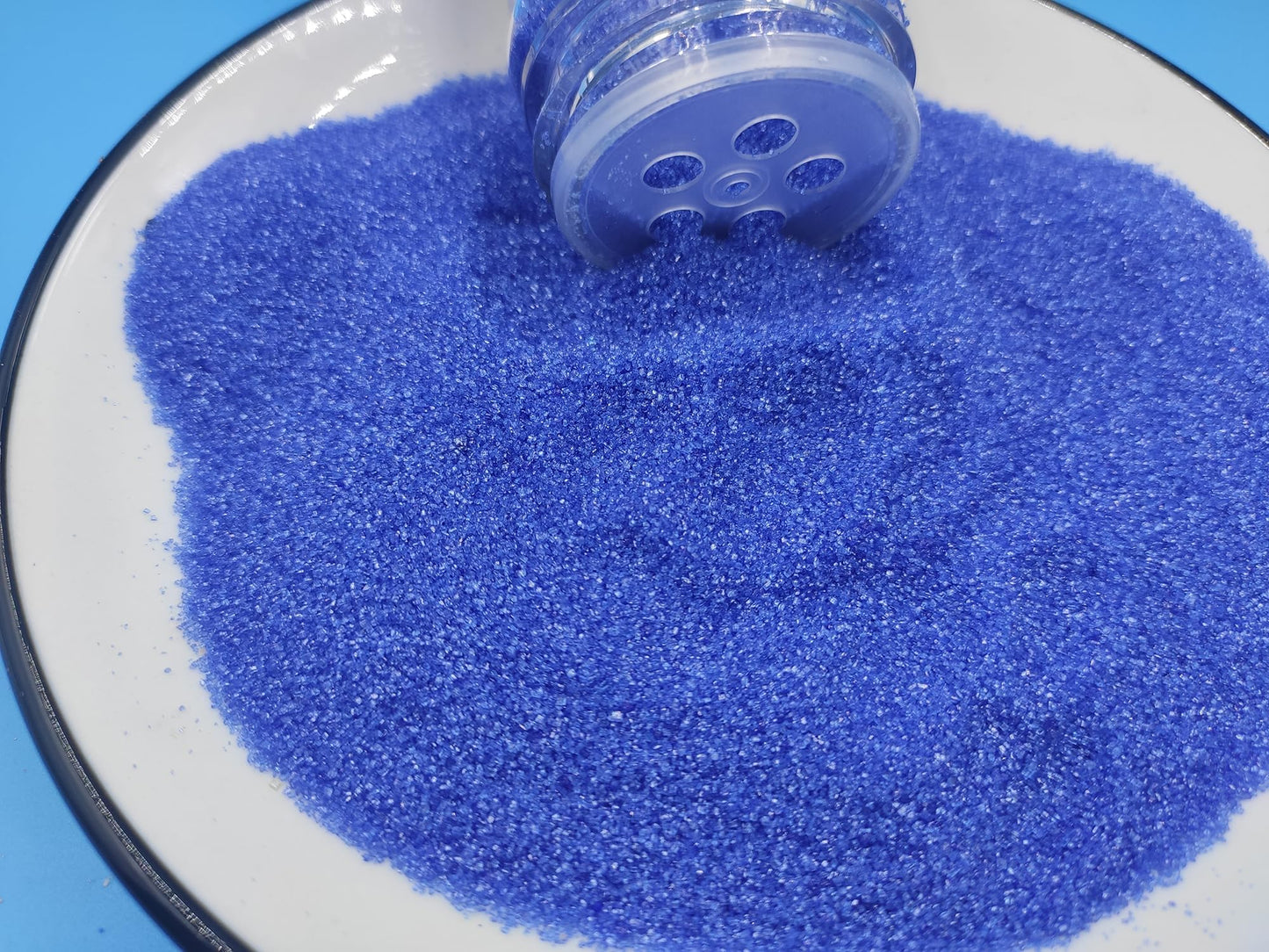 Edible 5 Ounce Fine Decorative Royalblue Sanding Sugar Sprinkles For Baking, Sparkling Crystals For Cakes, Cookies, Cupcakes, Ic