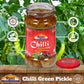 Rani Green Chilli Pickle Achar, Vegan & Gluten Free, 10.5oz (300g) Glass Jar, Spicy Indian Relish
