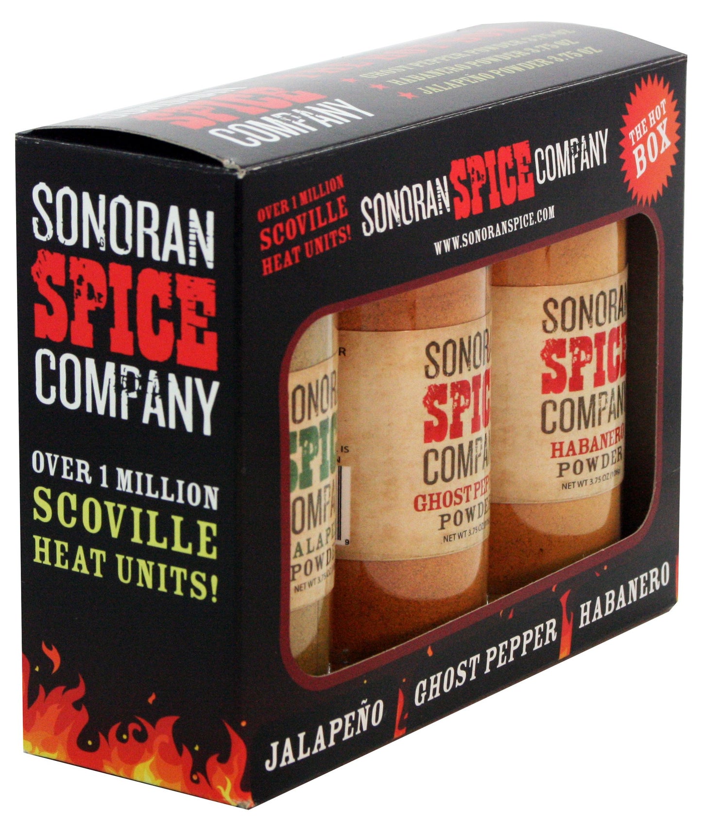 ghost Pepper - Habanero - Jalapeno 3.75 Oz Powder gift Box