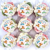 40Pcs Edible Animal Cupcake Toppers Wafer Paper Girl Boy Fox Forest Animals Car Vehicles Racing Car Taxi Cake Toppers Decoration