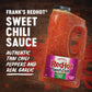 Franks RedHot Sweet Chili Sauce, 64 Fl Oz, Bulk Container for Wings, Pizza, Stir Fry
