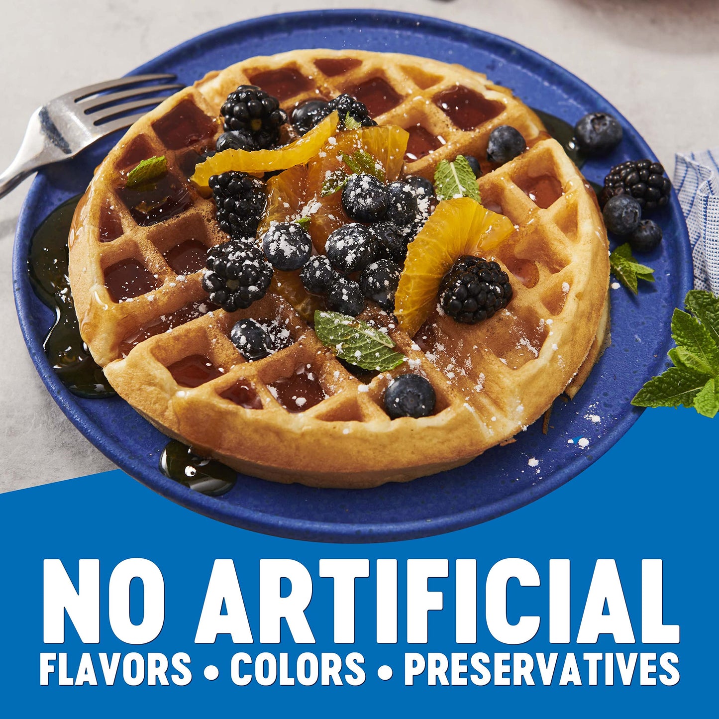 Krusteaz Belgian Waffle Mix - Light & Crispy, No Artificial Flavors - 28 Ounce (Pack of 4)
