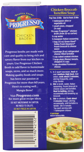Progresso Original Chicken Broth , 32-Ounce (Pack Of 6)