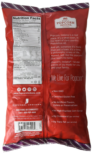 Popcorn Indiana Black & White Drizzlecorn 17 Oz