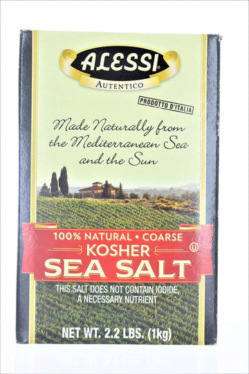 Alessi Kosher Sea Salt, 36.8000-ounces (Pack of6)